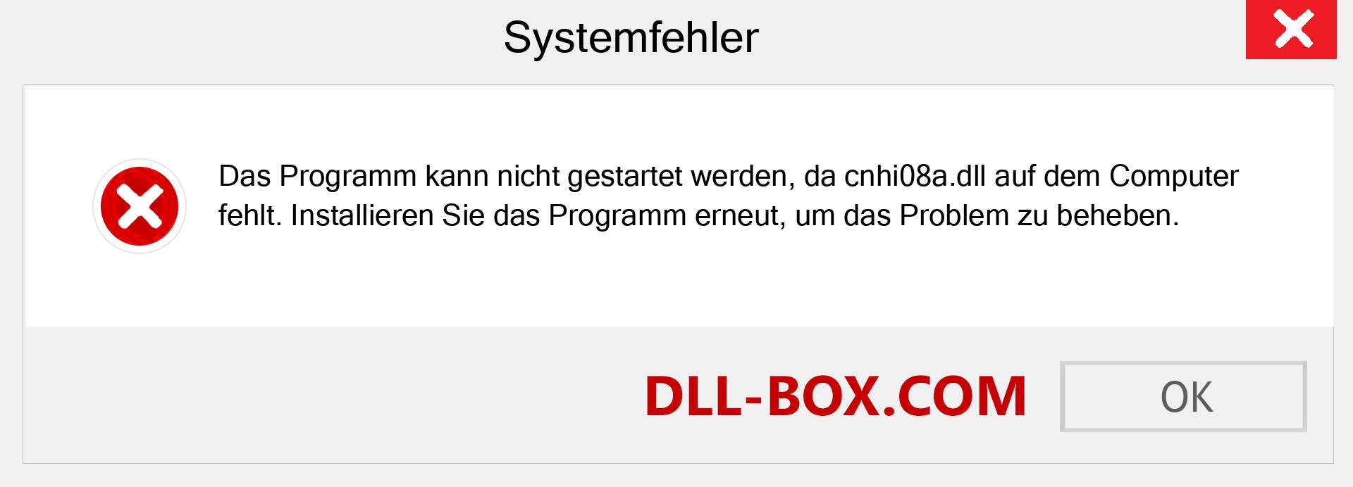 cnhi08a.dll-Datei fehlt?. Download für Windows 7, 8, 10 - Fix cnhi08a dll Missing Error unter Windows, Fotos, Bildern