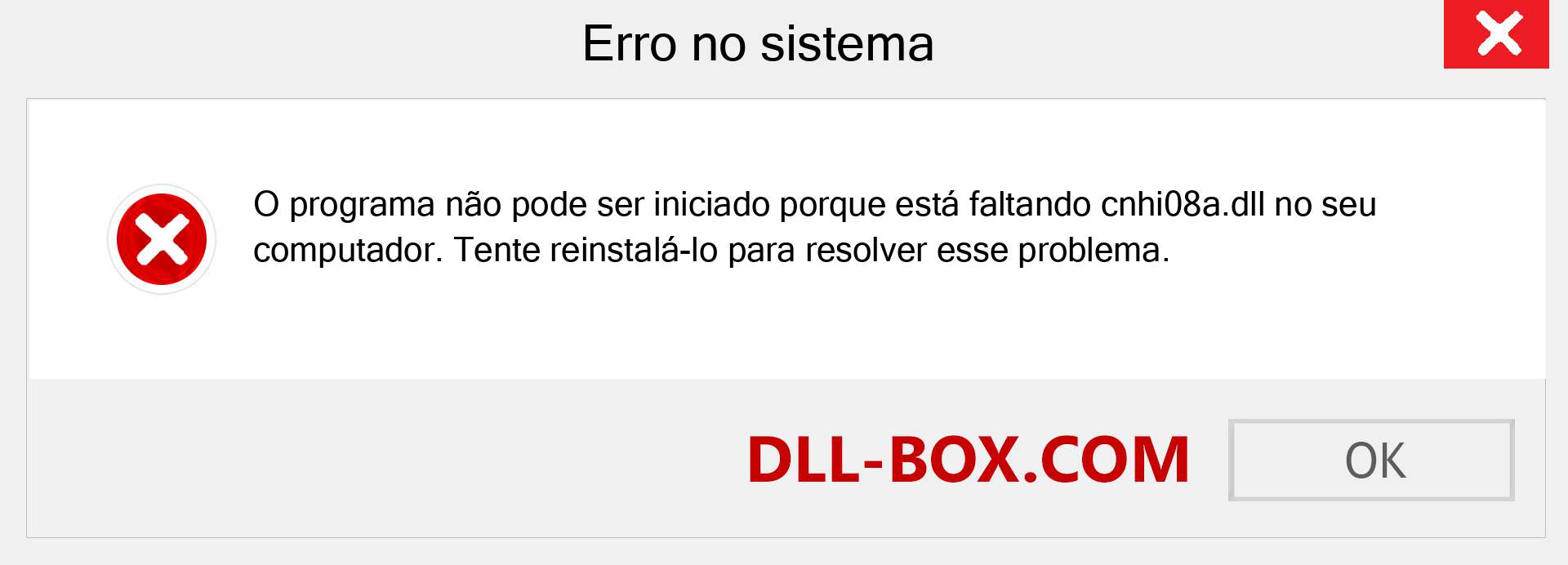 Arquivo cnhi08a.dll ausente ?. Download para Windows 7, 8, 10 - Correção de erro ausente cnhi08a dll no Windows, fotos, imagens